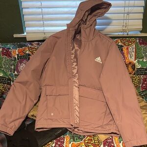 Adidas Mauve Hooded Jacket